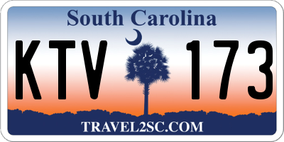 SC license plate KTV173