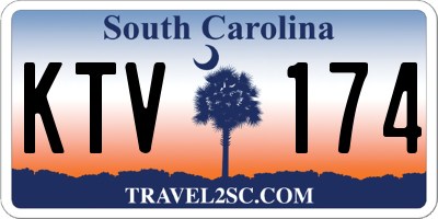 SC license plate KTV174