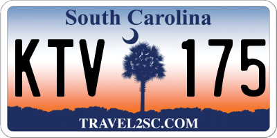 SC license plate KTV175