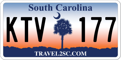 SC license plate KTV177