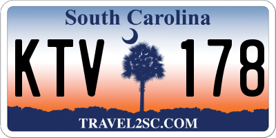 SC license plate KTV178