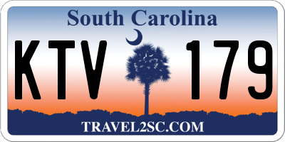 SC license plate KTV179
