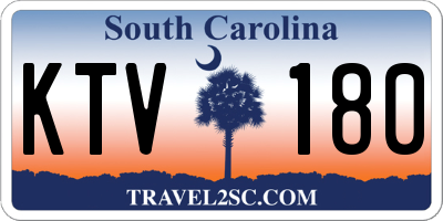 SC license plate KTV180