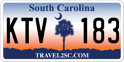 SC license plate KTV183