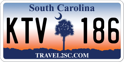 SC license plate KTV186