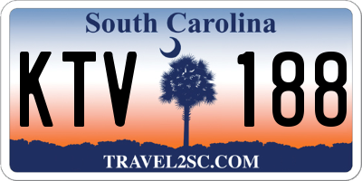 SC license plate KTV188