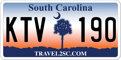 SC license plate KTV190