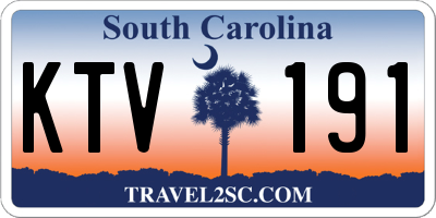 SC license plate KTV191