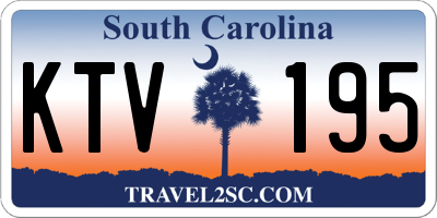 SC license plate KTV195