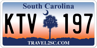 SC license plate KTV197