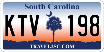 SC license plate KTV198