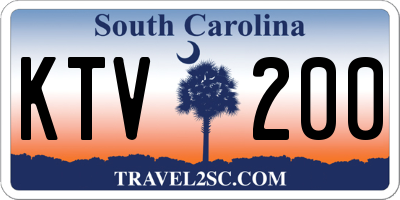 SC license plate KTV200