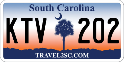 SC license plate KTV202