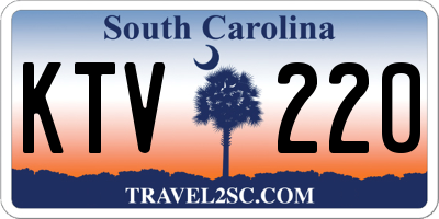 SC license plate KTV220