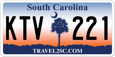 SC license plate KTV221