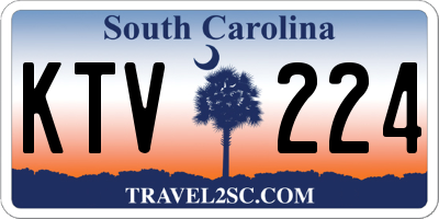 SC license plate KTV224