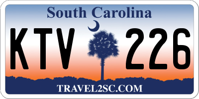SC license plate KTV226