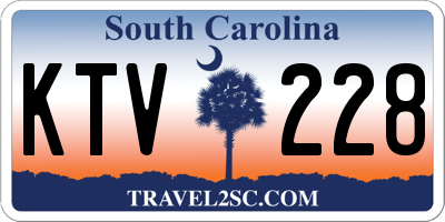 SC license plate KTV228