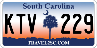 SC license plate KTV229