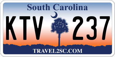SC license plate KTV237