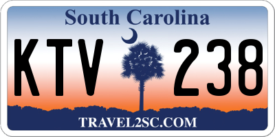 SC license plate KTV238