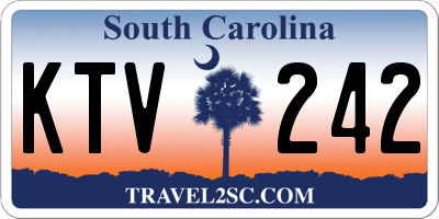 SC license plate KTV242