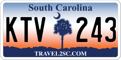 SC license plate KTV243