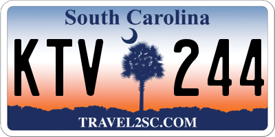 SC license plate KTV244