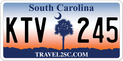 SC license plate KTV245