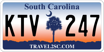 SC license plate KTV247
