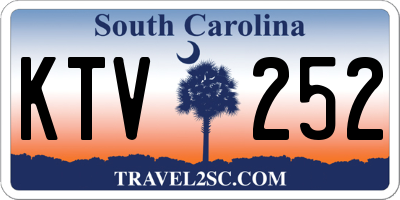 SC license plate KTV252