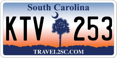SC license plate KTV253