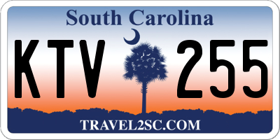SC license plate KTV255