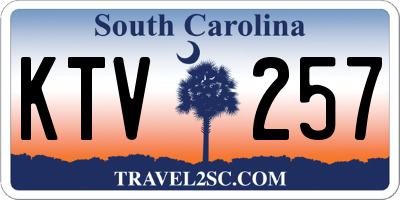 SC license plate KTV257