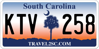 SC license plate KTV258