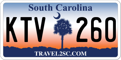 SC license plate KTV260