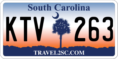 SC license plate KTV263