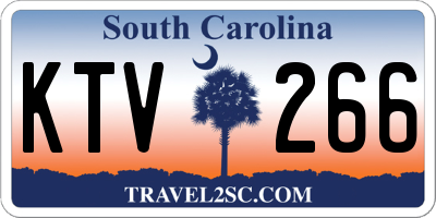 SC license plate KTV266