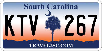 SC license plate KTV267