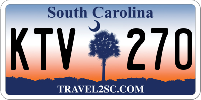 SC license plate KTV270