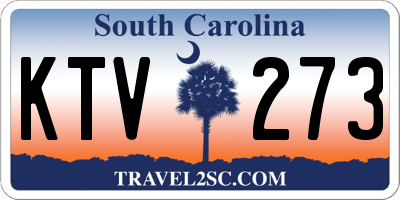 SC license plate KTV273