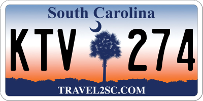 SC license plate KTV274