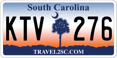 SC license plate KTV276
