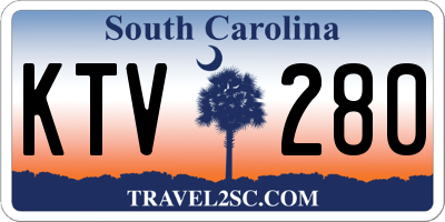 SC license plate KTV280