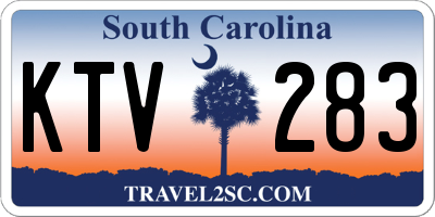 SC license plate KTV283