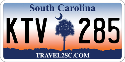 SC license plate KTV285