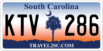 SC license plate KTV286