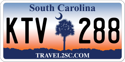 SC license plate KTV288