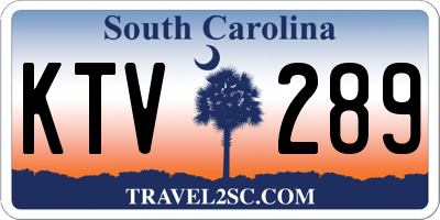 SC license plate KTV289