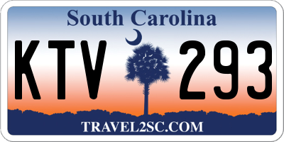 SC license plate KTV293